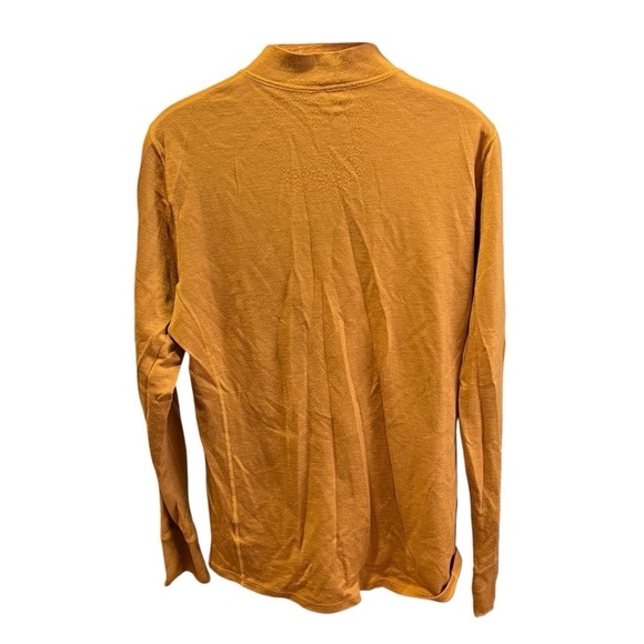 Backcountry Men's 1/2 Zip-Up Merino Wool Base LayerSweater in Mustard XL - Picture 6 of 11